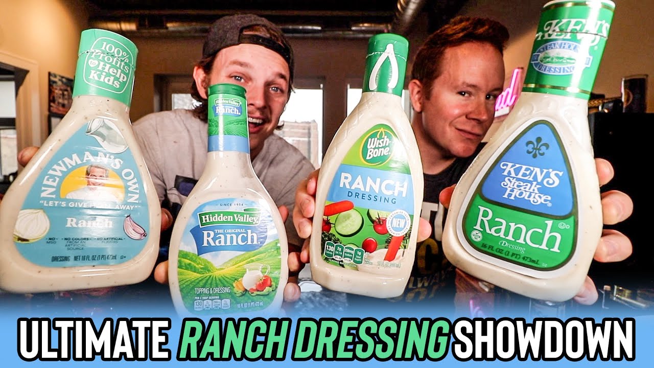 The "Grocery Store" Ranch Dressing Showdown: Newman's Own vs. Hidden Valley vs. Wishbone vs. Ken's