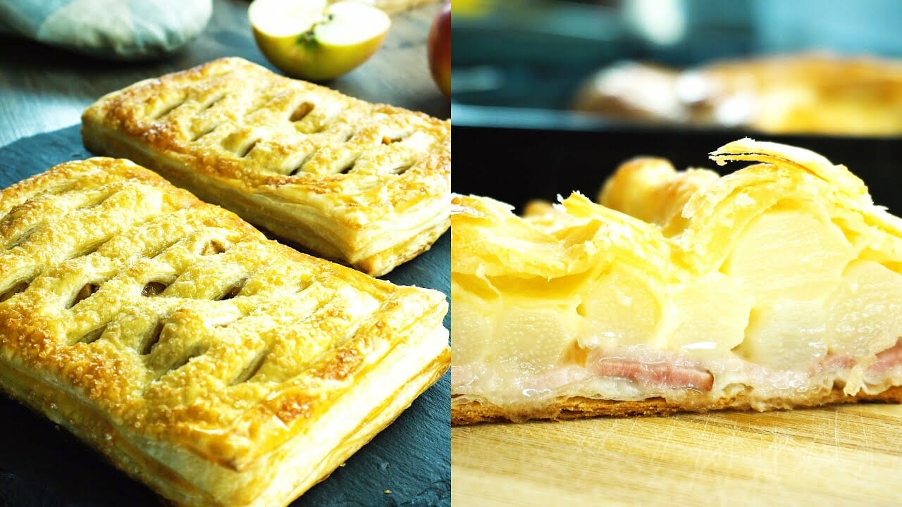 Puff pastry asparagus bundles - Puff Pastry Apple Pie Recipe