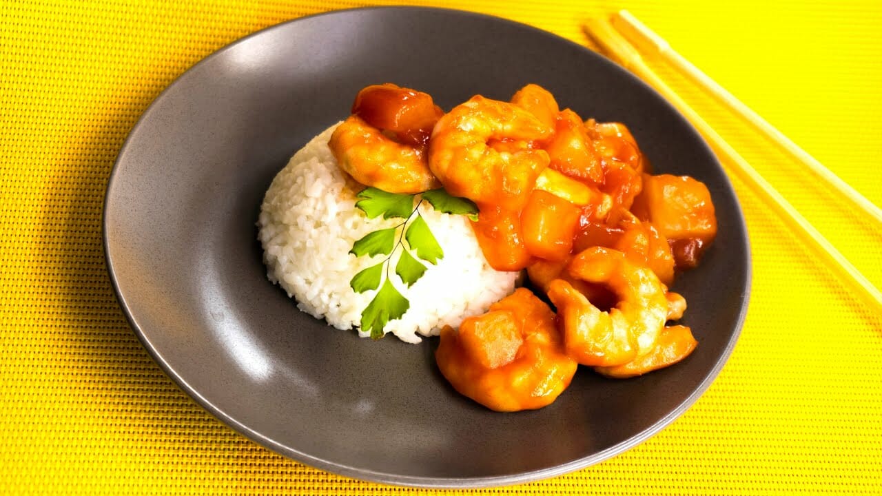 Sweet and Sour Shrimp with pineapple recipe