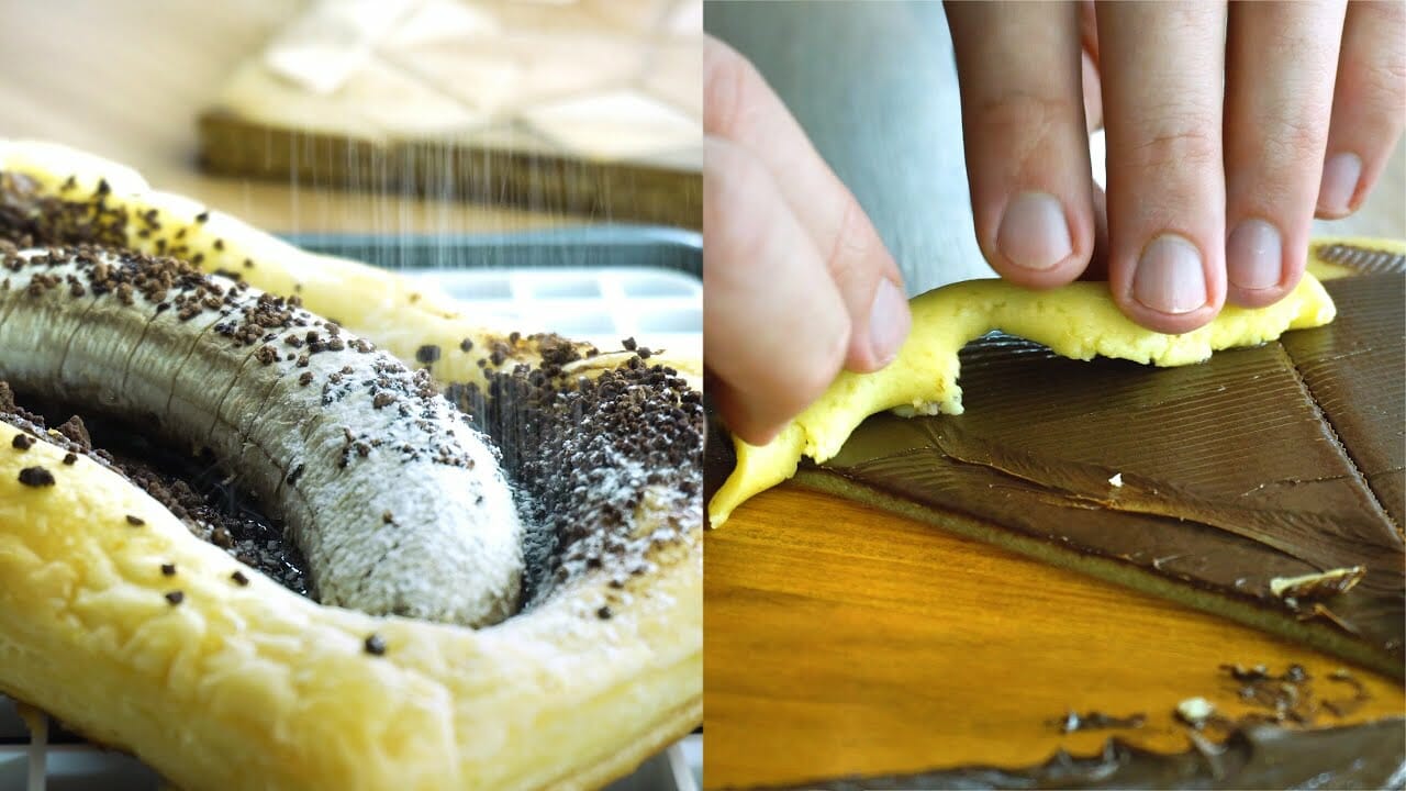 Nutella Banana Puff Pastry Recipe - Nutella Roll Ups